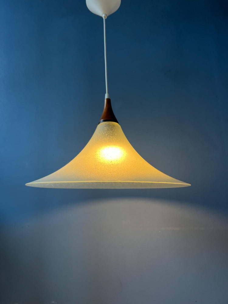 Frosted Glass Witch Hat Pendant Lamp