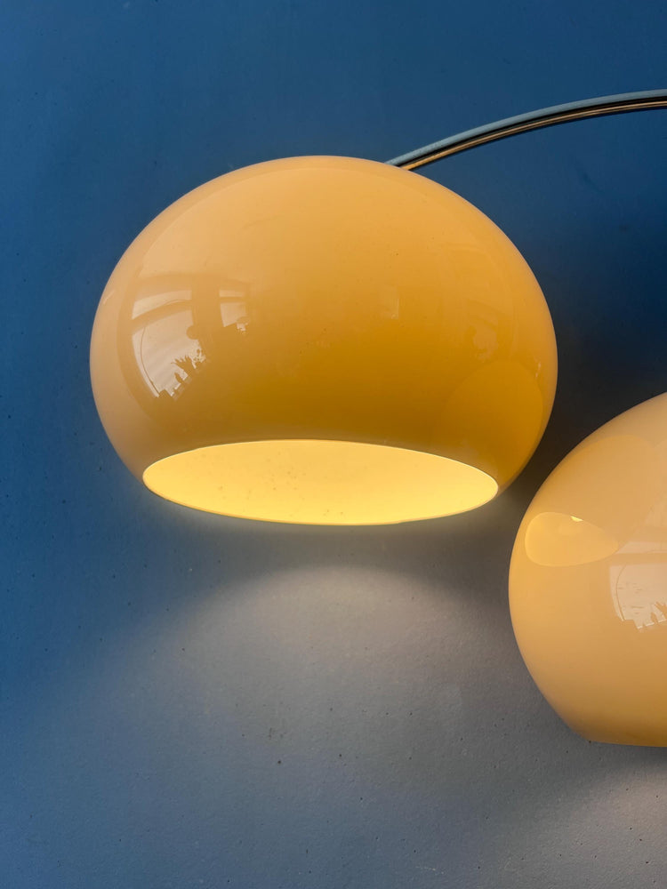 Mid Century Dijkstra Double Arc Mushroom Floor Lamp