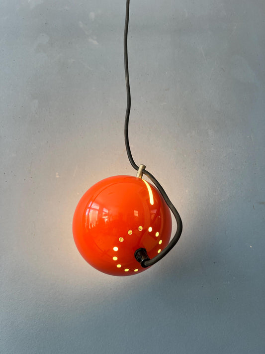 Small Red Adjustable Artimeta Eyeball Pendant Lamp