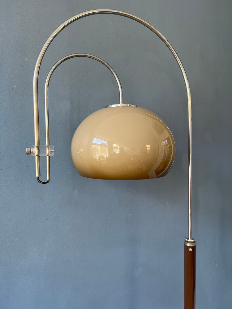 Mid Century Artiforte Double Arc Space Age Mushroom Floor Lamp