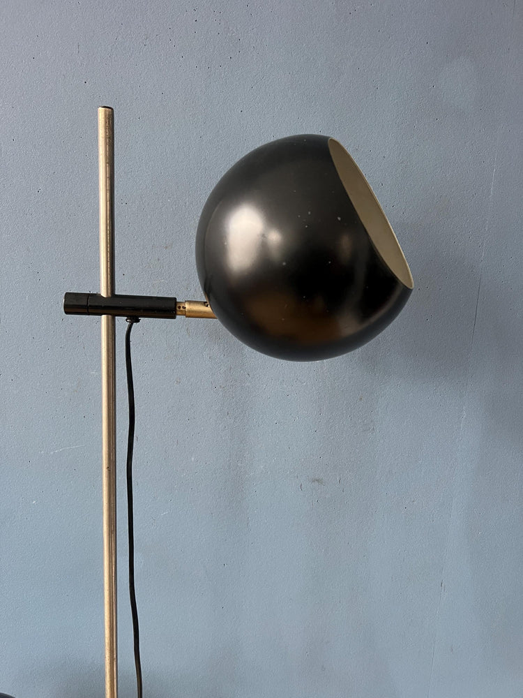Vintage Mid Century Black Eyeball Floor Lamp