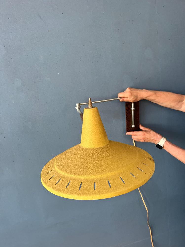 Vintage Swing Arm Van Doorn Wall Lamp in Style of Rietveld's Panama