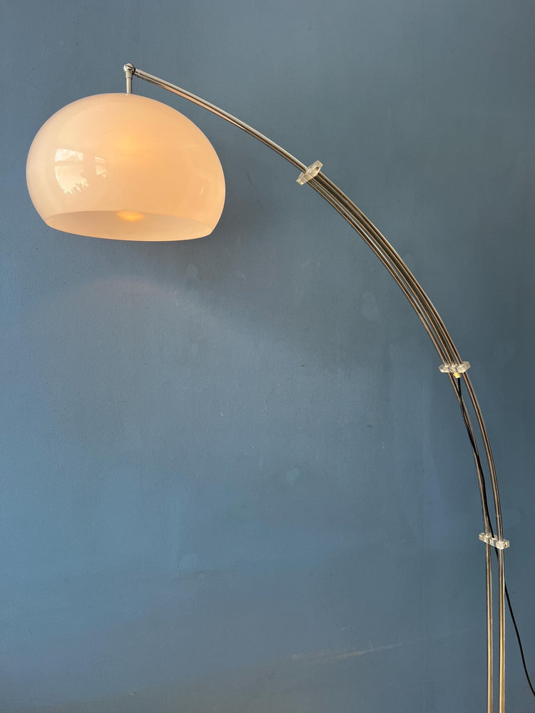 Vintage Space Age Arc Floor Lamp with Marble Base