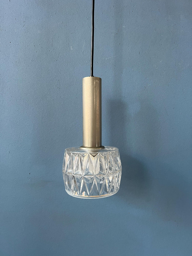 Mid Century Crystal Glass Pendant Lamp
