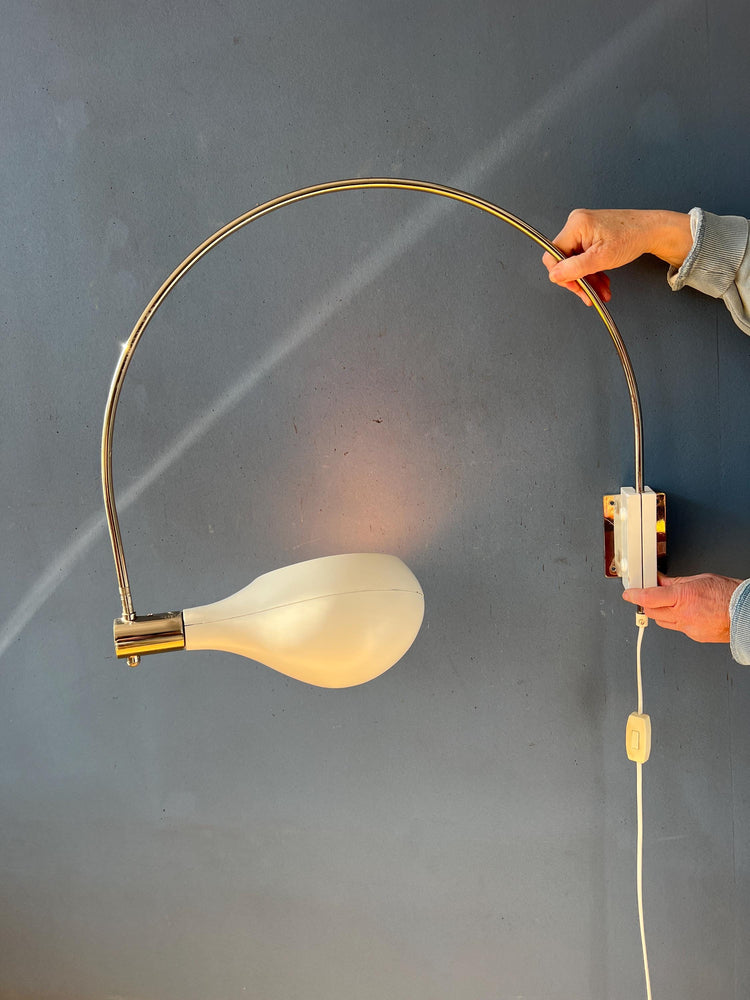 Vintage Beige Temde Leuchten Arc Wall Lamp