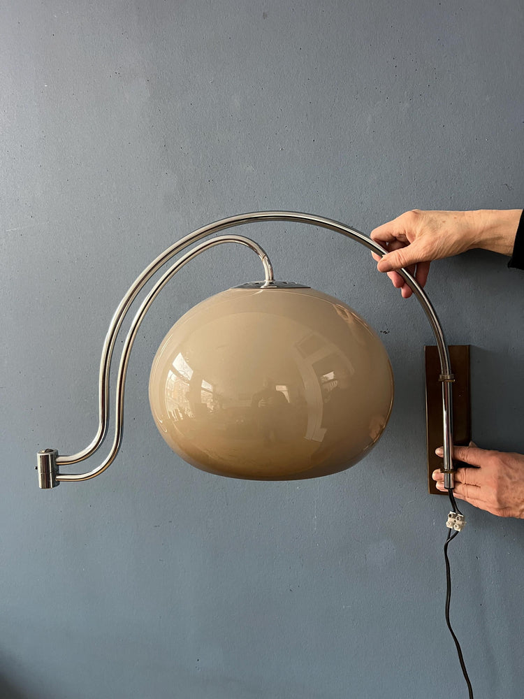 Dijkstra Mid Century Mushroom Arc Wall Lamp