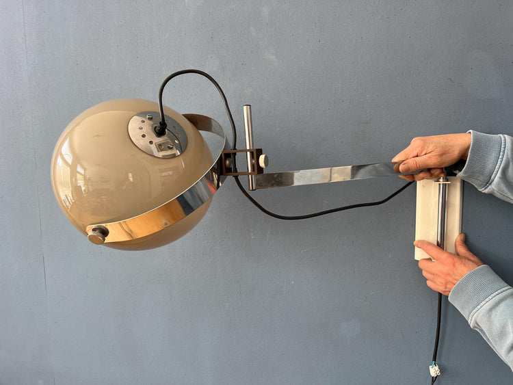 Swing Arm Dijkstra Space Age Mushroom Wall Lamp