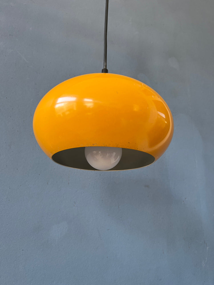 Yellow Pendant Lamp - Space Age Pendant Light - UFO Lamp