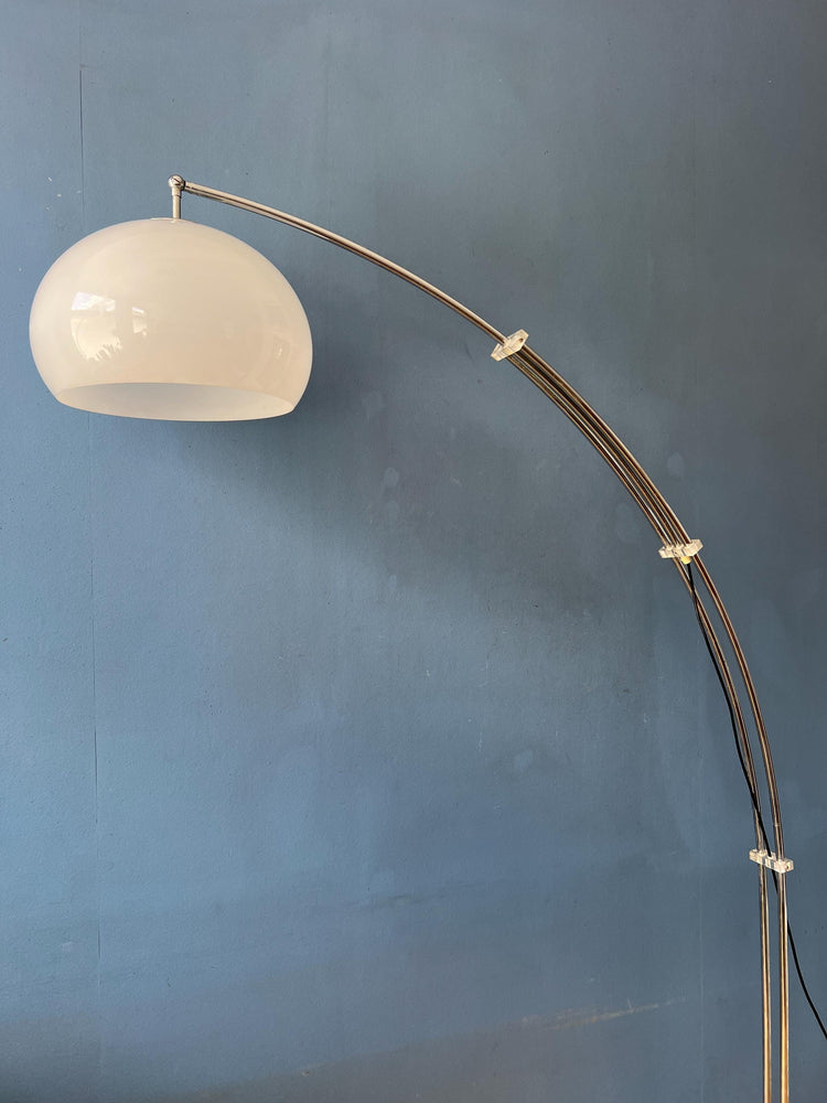 Vintage Space Age Arc Floor Lamp with Marble Base