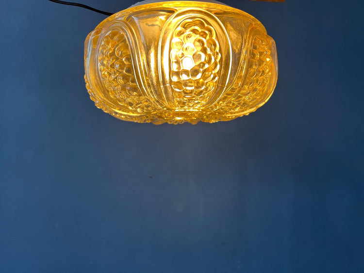 30s Flush Mount Glass Ceiling Lamp