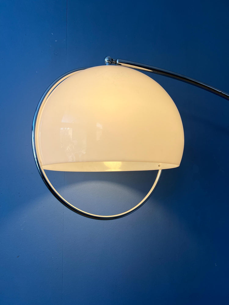 Vintage Mid Century Guzzini Space Age Arc Floor Lamp