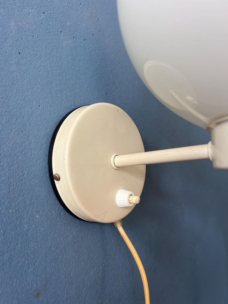 Vintage Herda Diabolo Mushroom Wall Lamp | 1970s Space Age Wall Light