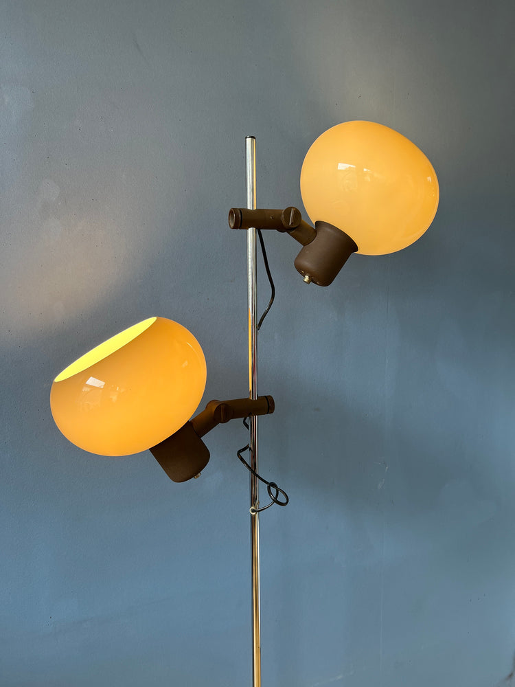 Vintage Herda Mushroom Floor Lamp | Space Age Guzzini Style Standing Light