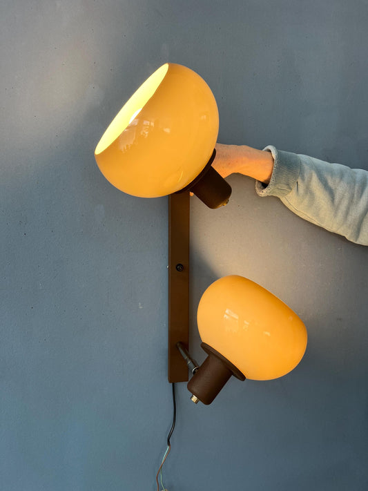 Vintage Mid Century Herda Mushroom Wall Lamp