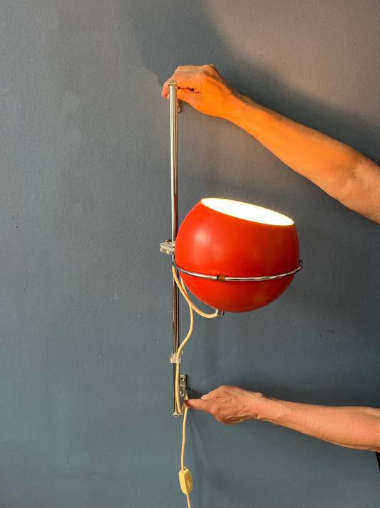 Orange GEPO Eyeball Wall Lamp - Space Age Wall Light