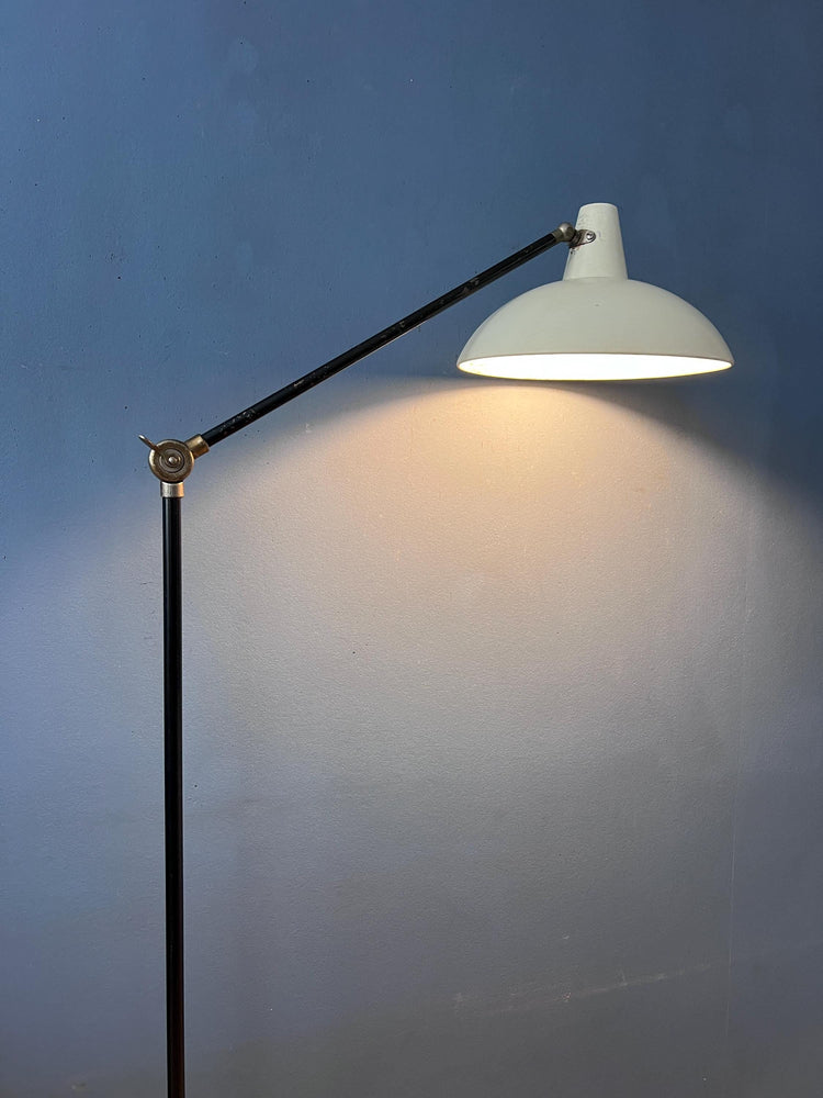 White Vintage Anvia Floor Lamp by J.J.M. Hoogervorst