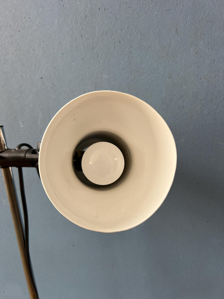 Small White Mid Century Floor Lamp