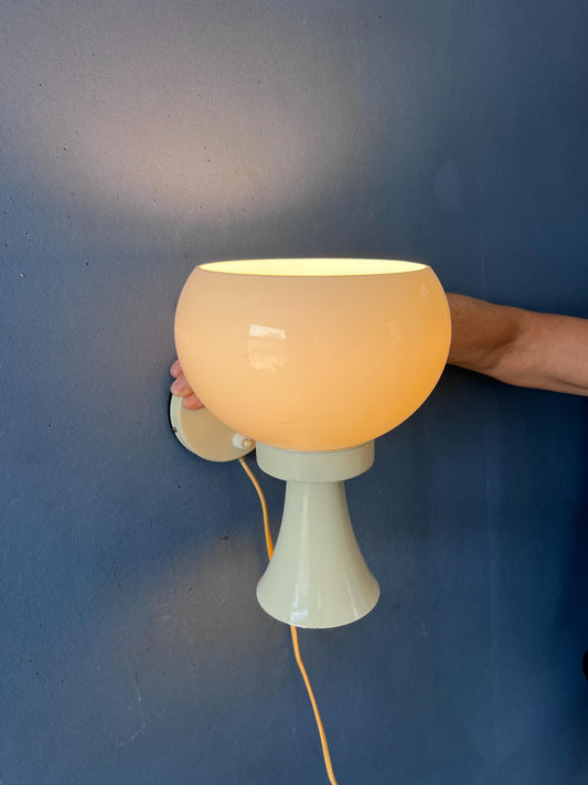 Vintage Herda Diabolo Mushroom Wall Lamp | 1970s Space Age Wall Light