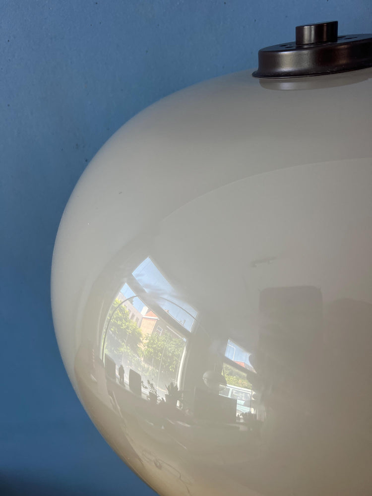 Vintage Brown Acrylic Glass Mushroom Floor Lamp