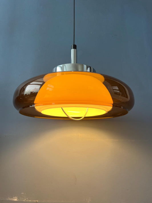 Mid Century Plexiglass Space Age Pendant Lamp