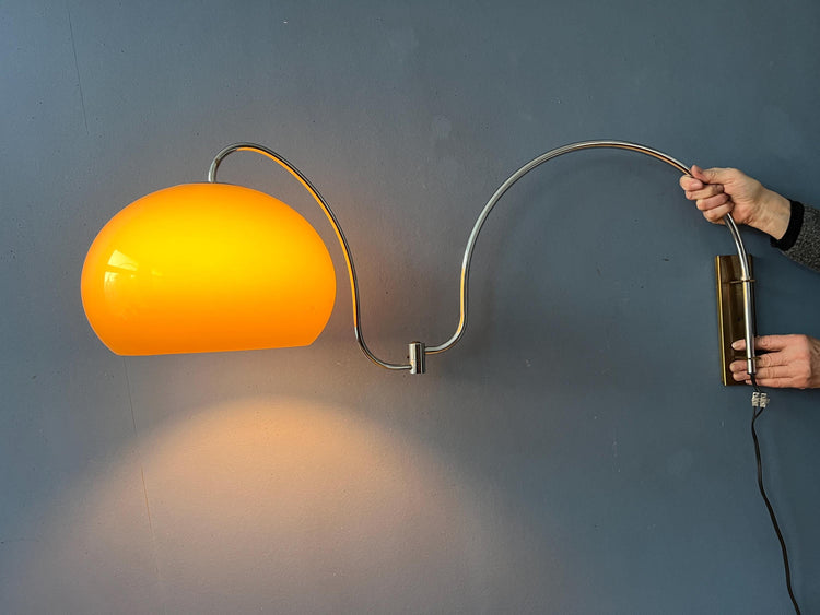 Dijkstra Mid Century Mushroom Arc Wall Lamp