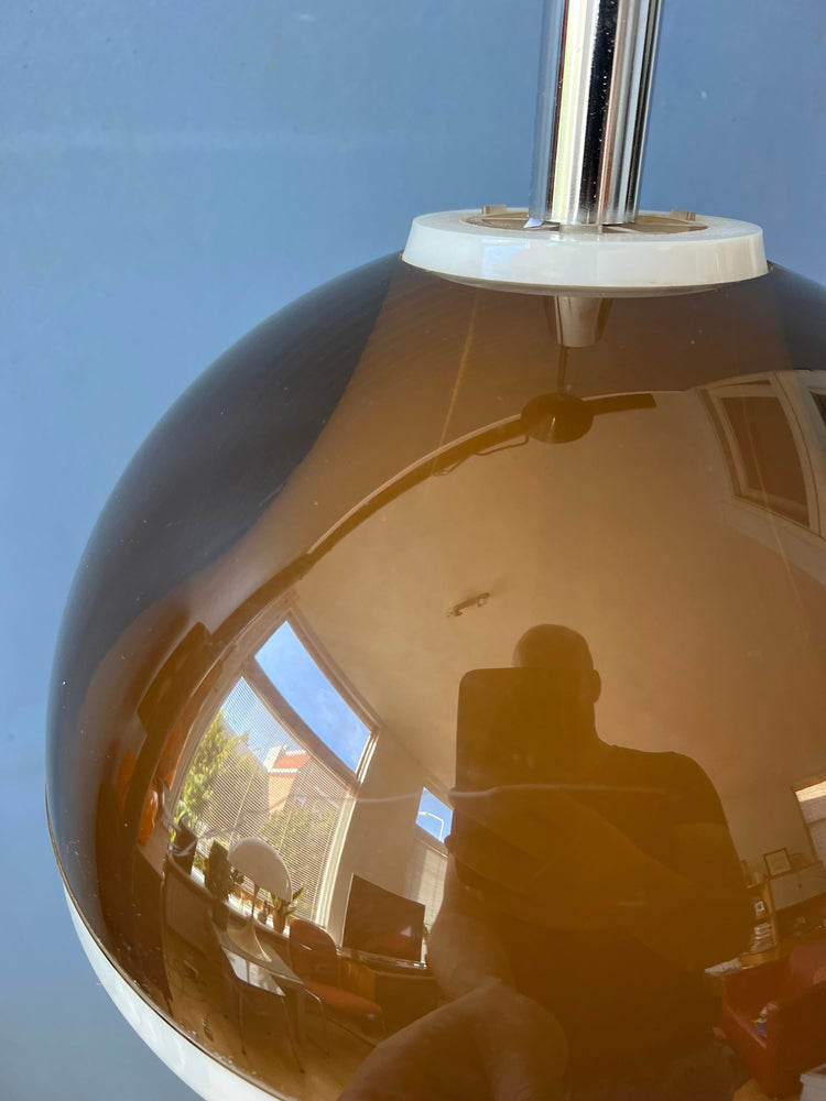Dijkstra Brown Smoked Acrylic Glass Space Age Pendant Lamp