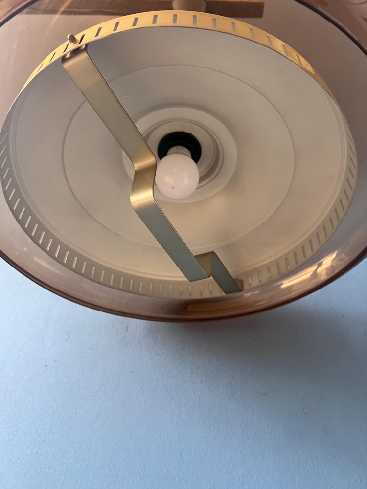 Herda UFO Flying Saucer Space Age Plexiglass Pendant Light