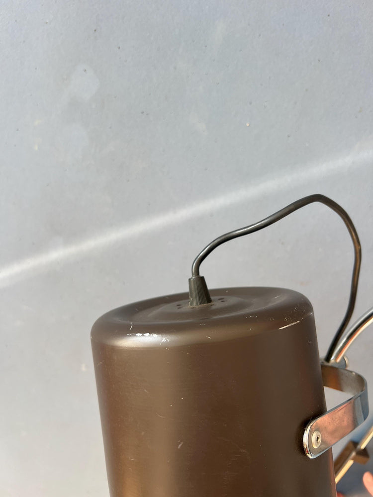 Vintage Brown Anvia 'Bucket' Wall Lamp