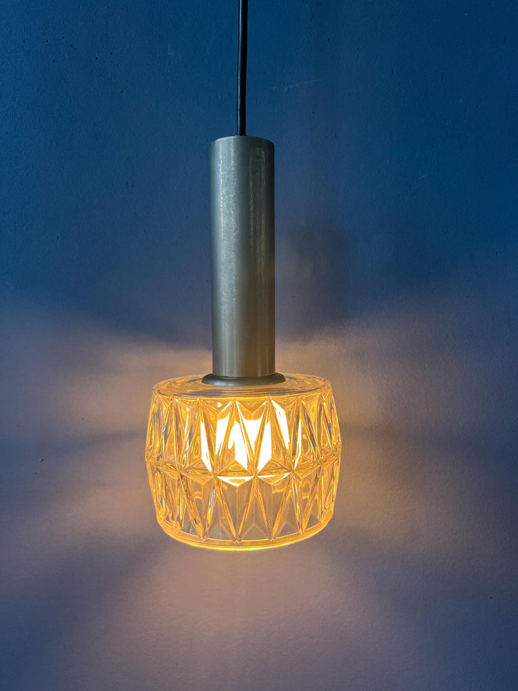 Mid Century Crystal Glass Pendant Lamp
