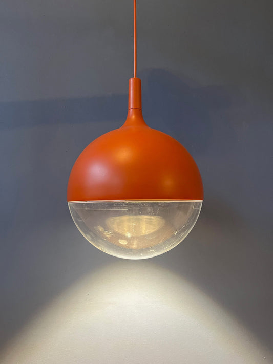 Mid Century Orange Ikea Väster Space Age Pendant Light