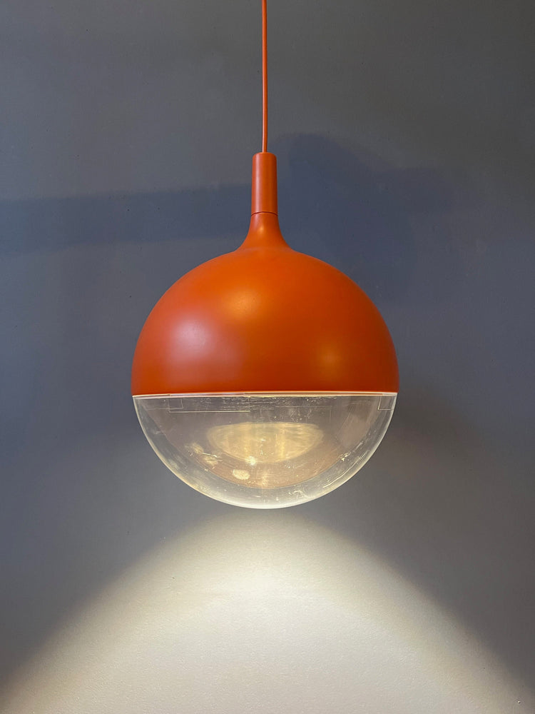 Mid Century Orange Ikea Väster Space Age Pendant Light