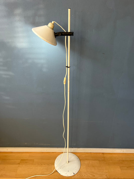 White Mid Century Space Age Woja Floor Lamp