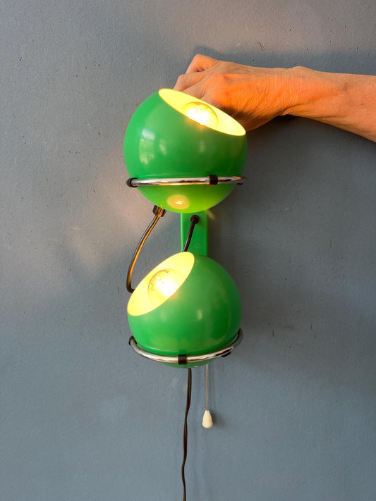 Green GEPO Eyeball Wall Lamp