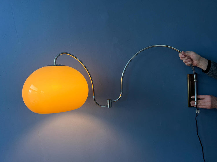 Dijkstra Mid Century Mushroom Arc Wall Lamp