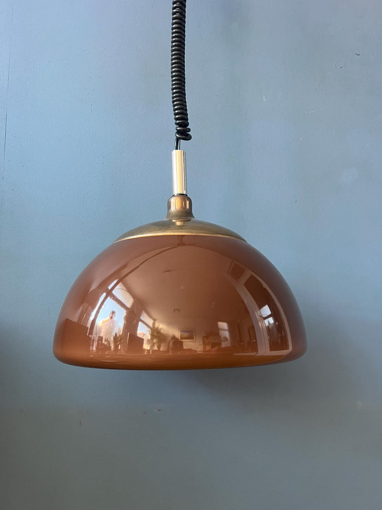 Vintage Cosack Leuchten Plexiglass Brown - Orange Pendant Lamp
