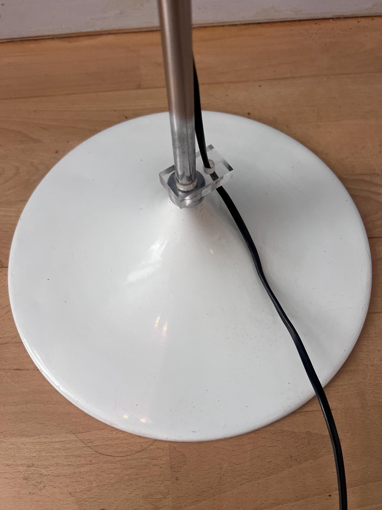 Vintage GEPO Space Age Mushroom Floor Lamp, White Acrylic Glass Shade