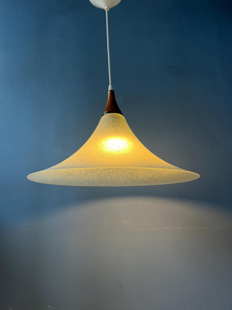 Frosted Glass Witch Hat Pendant Lamp
