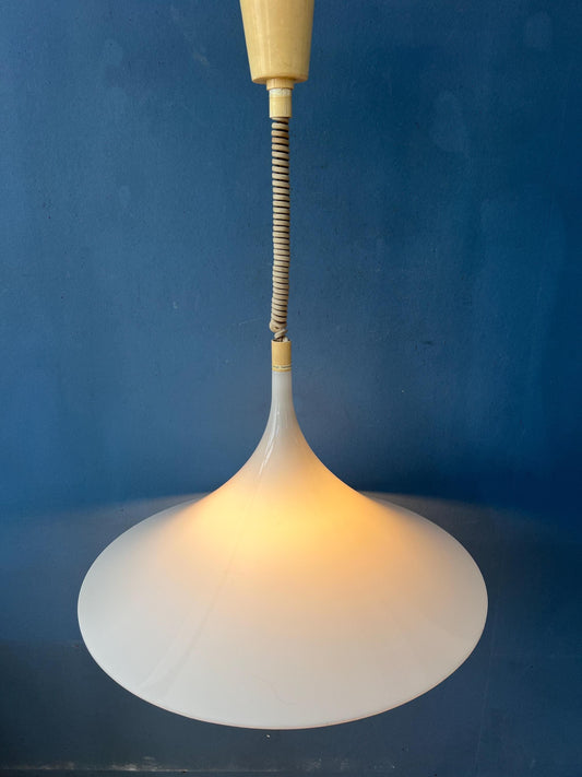 Vintage Plexiglass Witch Hat Pendant Lamp