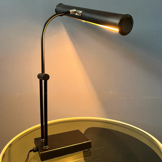 Vintage Black Piano Style Desk Lamp