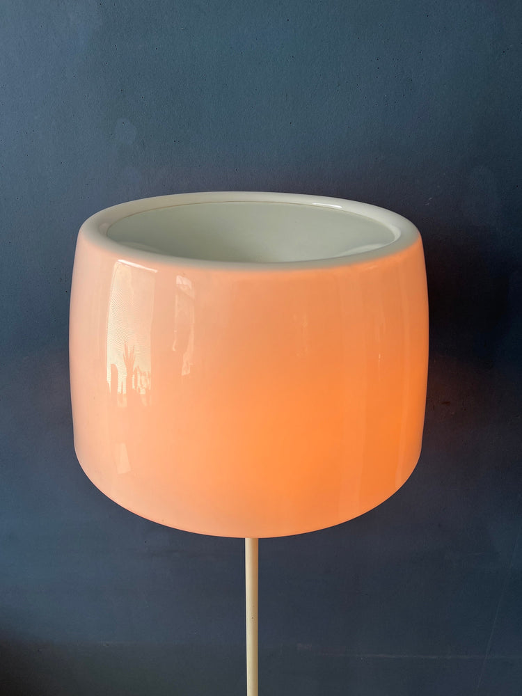 Mid-Century White Willem Hagoort Floor Lamp