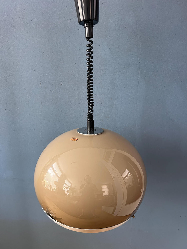 Vintage Dijkstra Space Age Mushroom Pendant Lamp, Mid Century Modern Ceiling Light