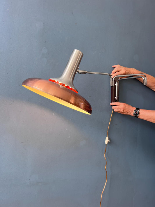 Vintage Lakro Swing Arm Space Age Wall Lamp