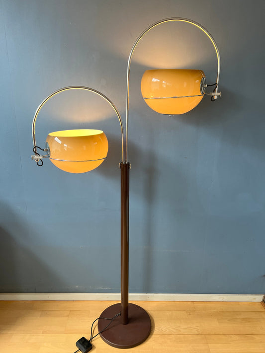GEPO Double Arc Mushroom Floor Lamp - Space Age Standing Light