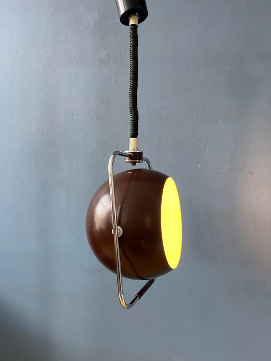 Brown GEPO Mid Century Eyeball Pendant Lamp