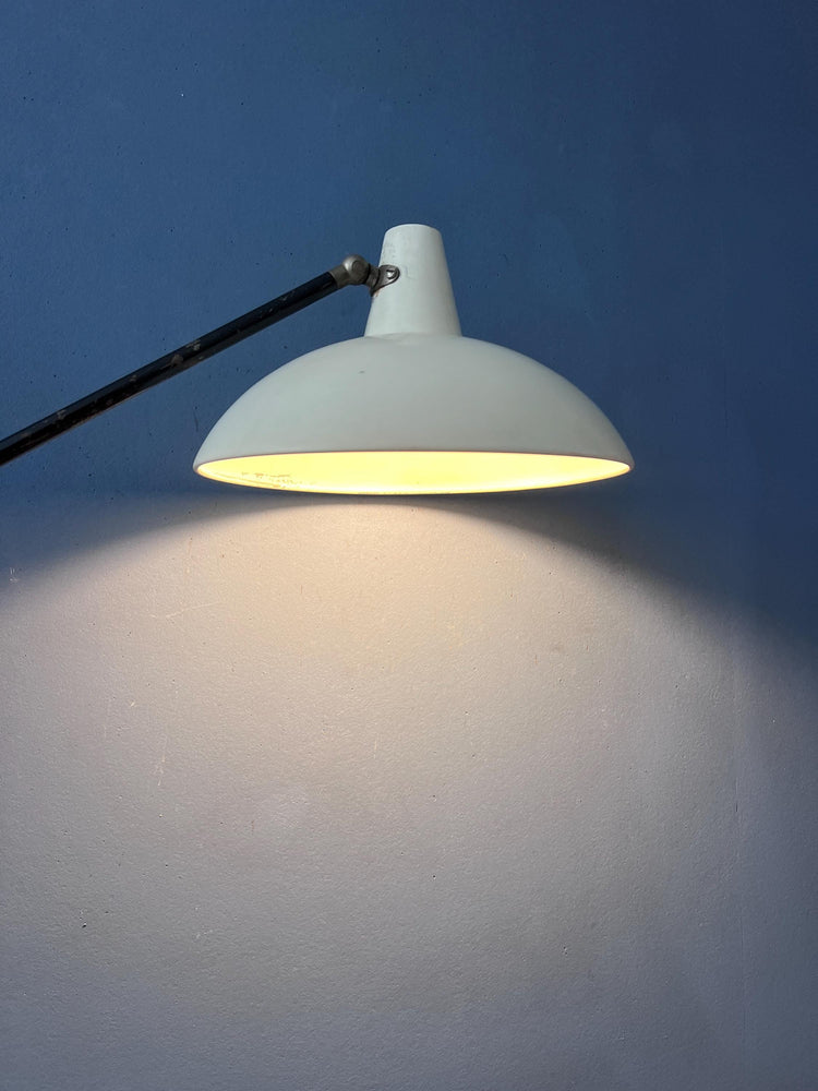 White Vintage Anvia Floor Lamp by J.J.M. Hoogervorst