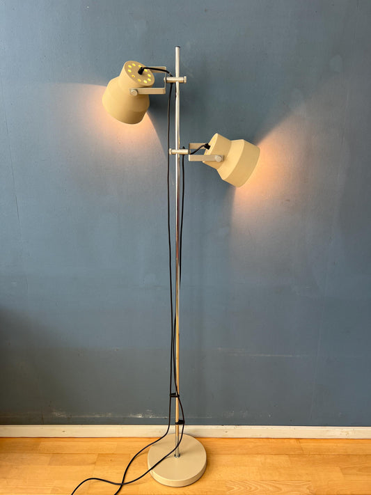 Mid Century Beige Dijkstra Space Age Floor Lamp