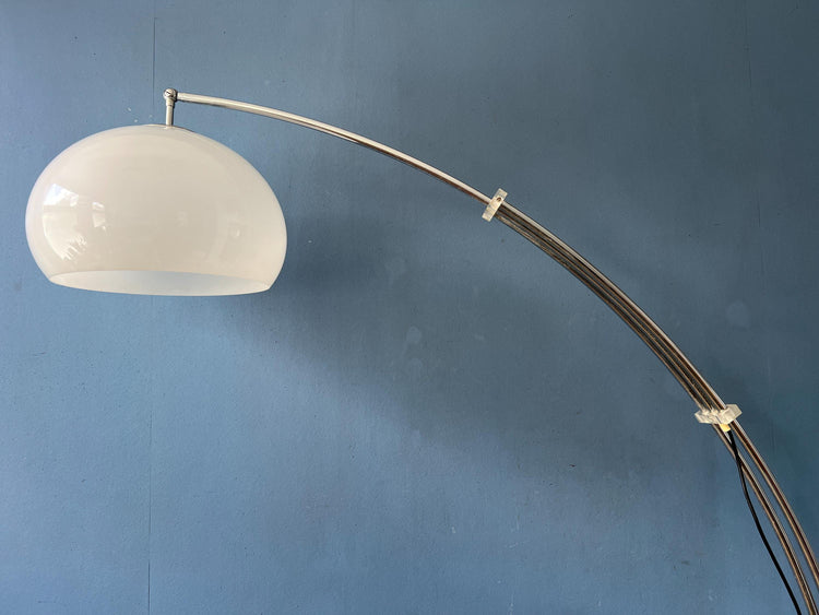 Vintage Space Age Arc Floor Lamp with Marble Base