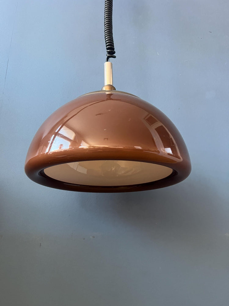Vintage Cosack Leuchten Plexiglass Brown - Orange Pendant Lamp