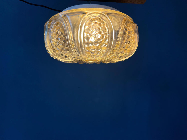 30s Flush Mount Glass Ceiling Lamp