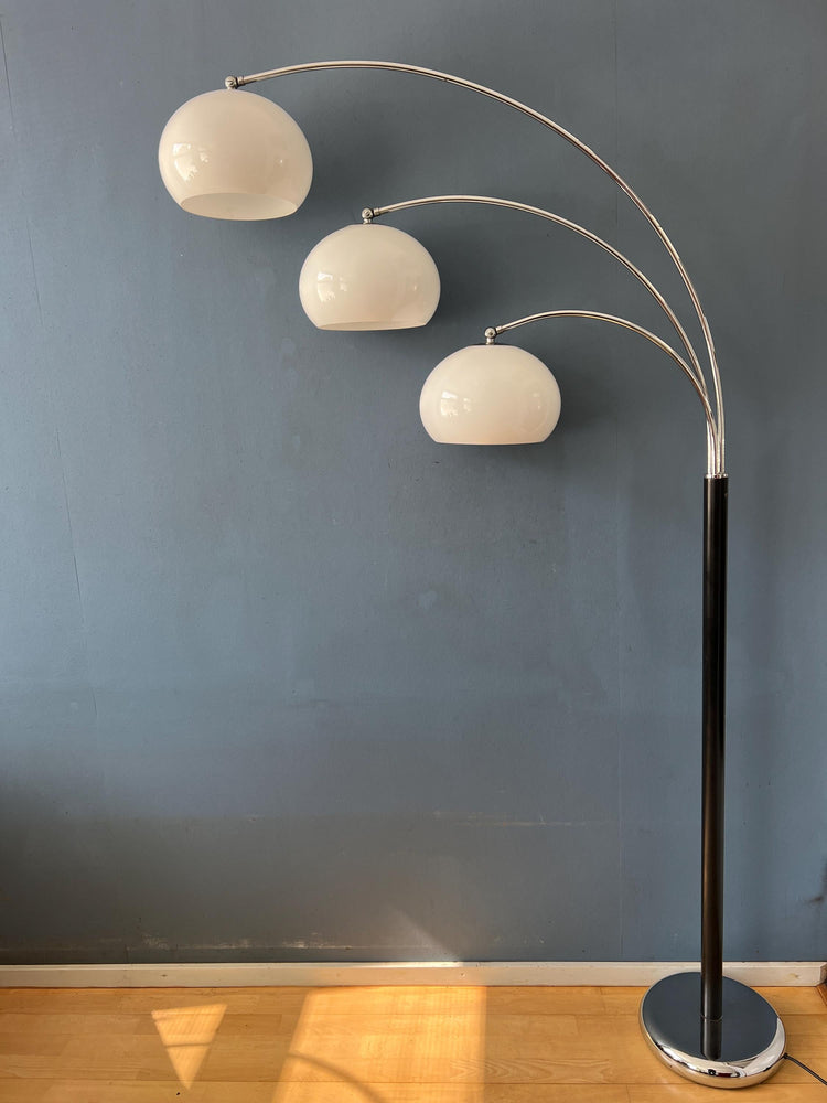 Vintage Dijkstra Space Age Mushroom Triple Arc Floor Lamp